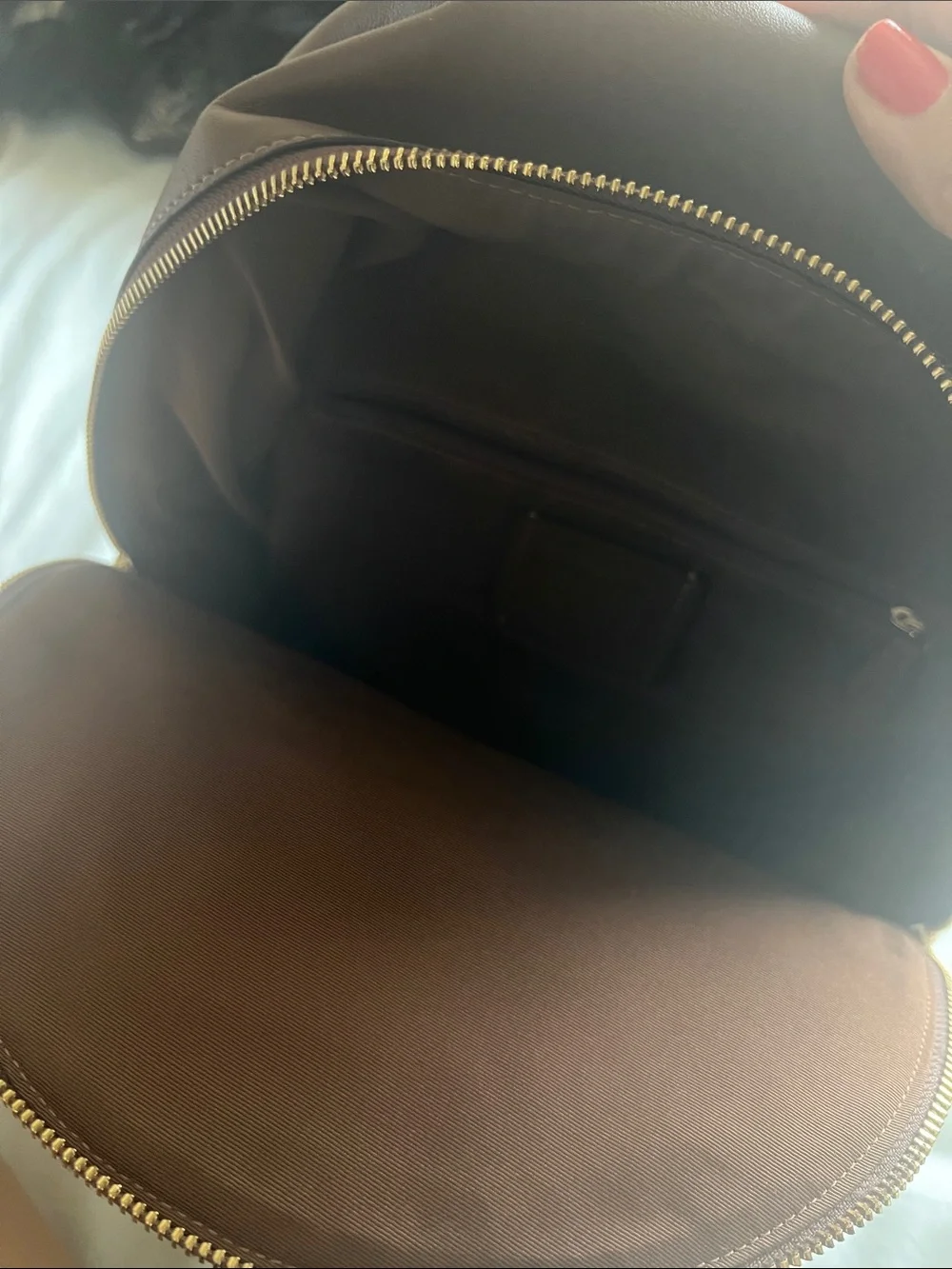 Coach Charlie Brown Canvas Backpack with Gold Hardware